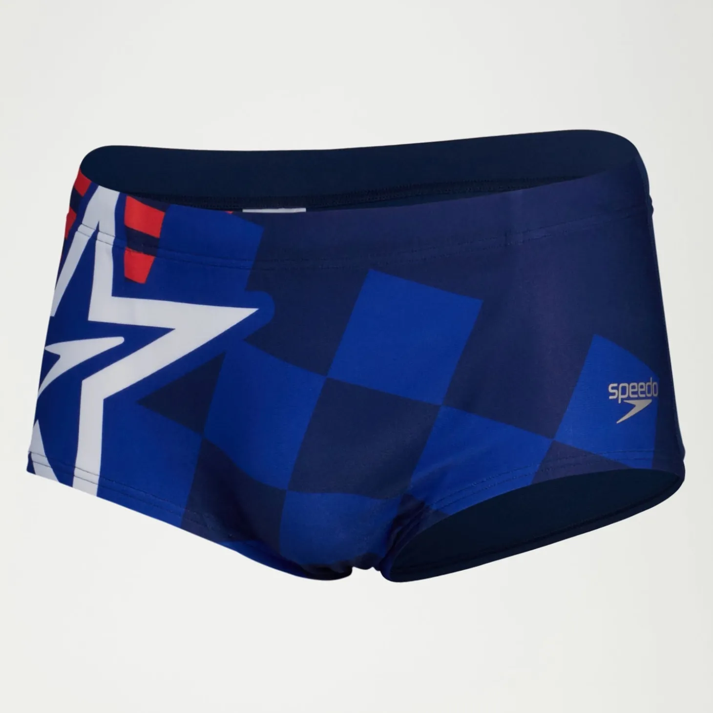 Slip de bain Homme 17 cm Club Training Placement Digital SuperStar Bleu