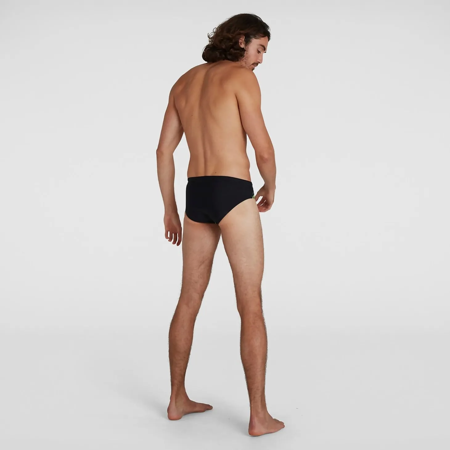 Slip de bain Homme Allover 7 cm Noir