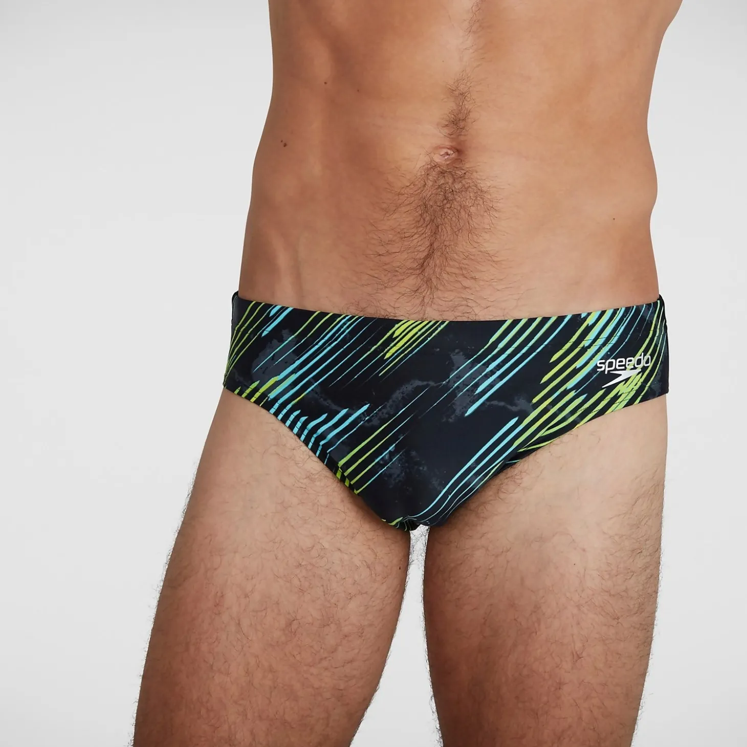 Slip de bain Homme Allover 7 cm Noir