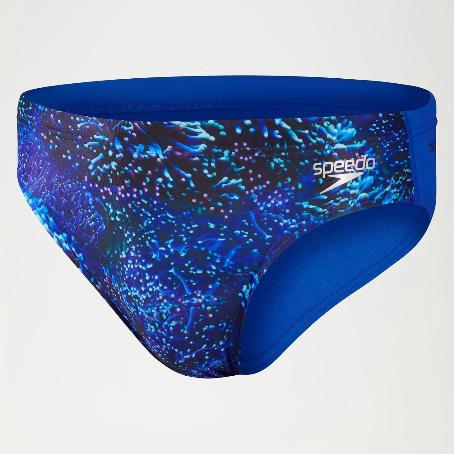 Slip de bain Homme Allover Digital 7 cm noir/bleu