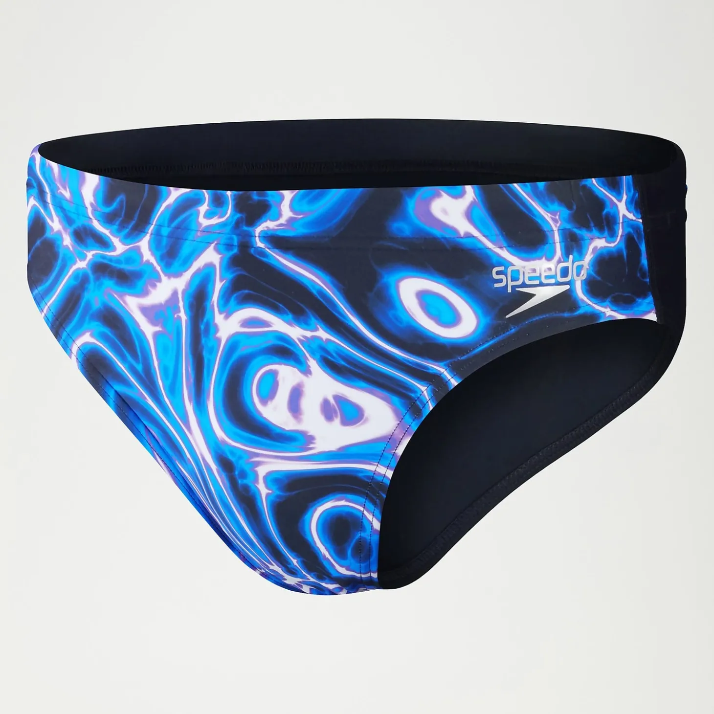Slip de bain Homme Allover Digital 7 cm noir/bleu