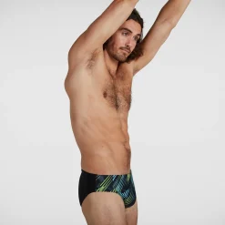 Slip de bain Homme Allover 7 cm Noir