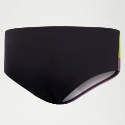 Slip de bain Homme Allover Digital 14 cm Noir/violet