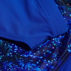 Slip de bain Homme Allover Digital 7 cm noir/bleu