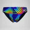 Slip de bain Homme Club Training imprimé 8 cm bleu marine/vert