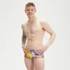 Slip de bain Homme Club Training Allover Digital 17 cm vert/mangue