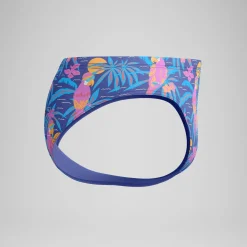 Slip de bain Homme Club Training imprimé 8 cm bleu marine/rose