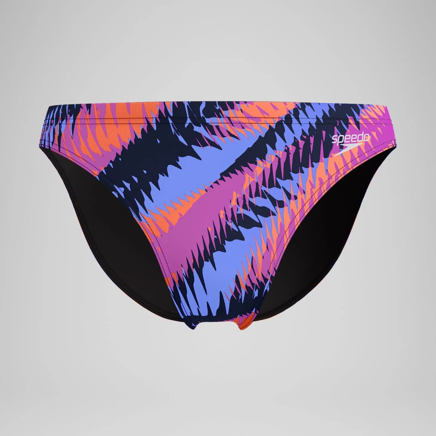 Slip de bain Homme Club Training imprimé 5 cm bleu/rose