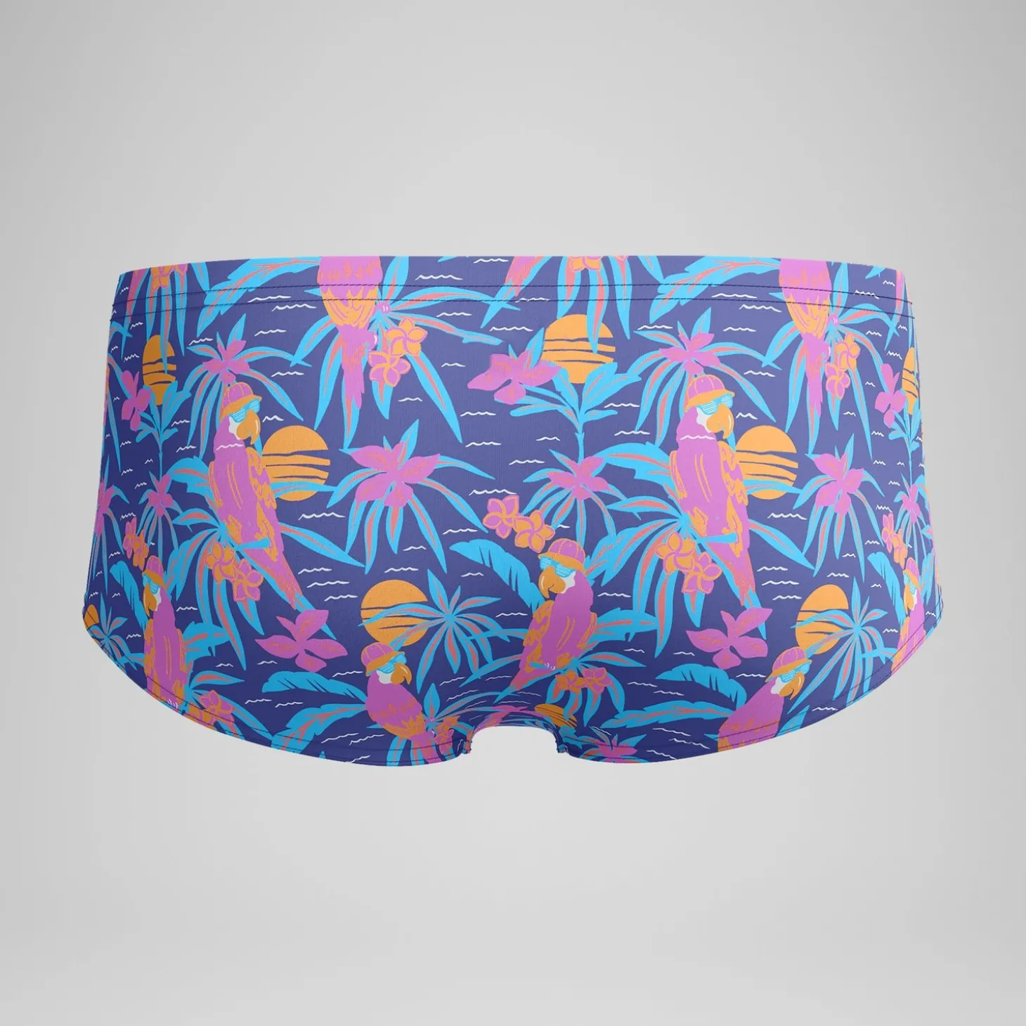 Slip de bain Homme Club Training imprimé 13,5 cm bleu marine/rose