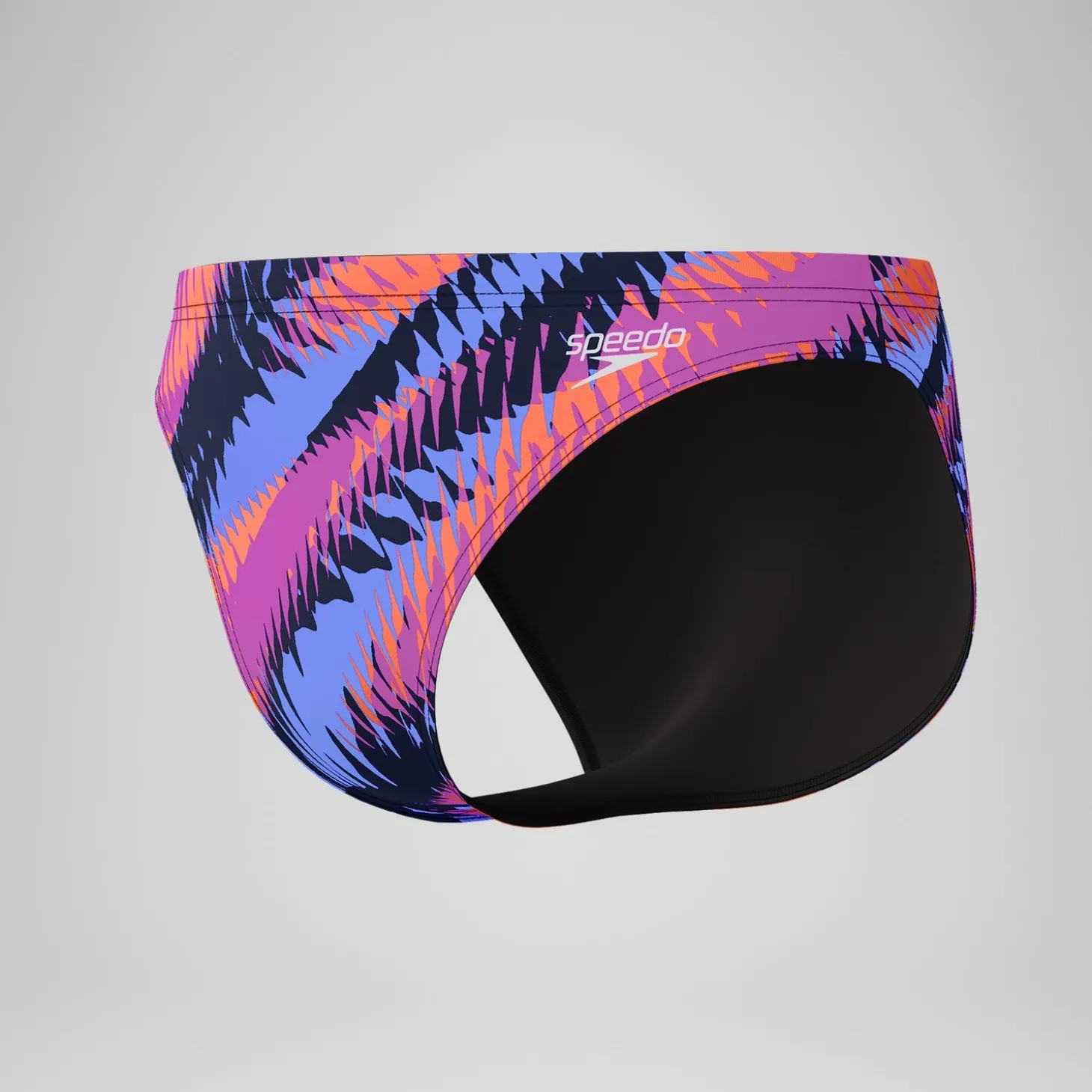 Slip de bain Homme Club Training imprimé 5 cm bleu/rose