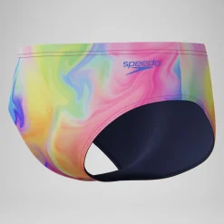 Slip de bain Homme Club Training imprimé rose/jaune