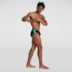 Slip de bain Homme 7 cm Boom Logo Splice noir/vert