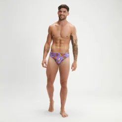 Slip de bain Homme Escape 5 cm violet