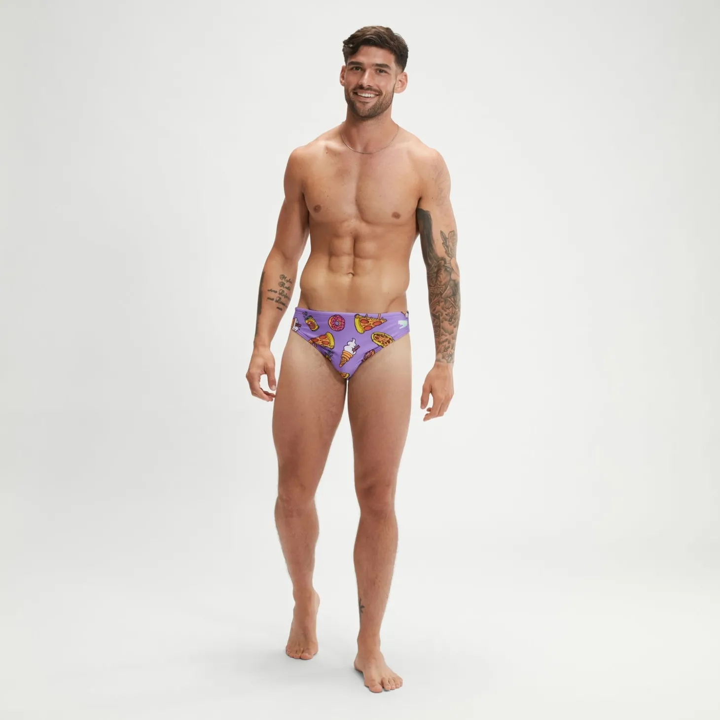 Slip de bain Homme Escape 5 cm violet