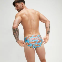 Slip de bain Homme Escape 5 cm bleu
