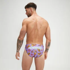 Slip de bain Homme Escape 5 cm violet