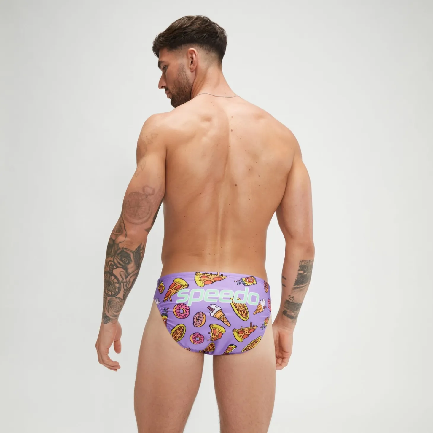Slip de bain Homme Escape 5 cm violet