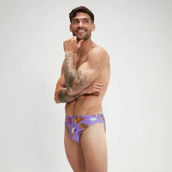 Slip de bain Homme Escape 5 cm violet