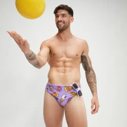 Slip de bain Homme Escape 5 cm violet