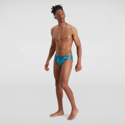 Slip de bain Homme Escape 5 cm bleu