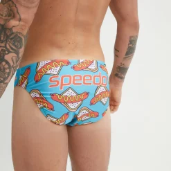 Slip de bain Homme Escape 5 cm bleu
