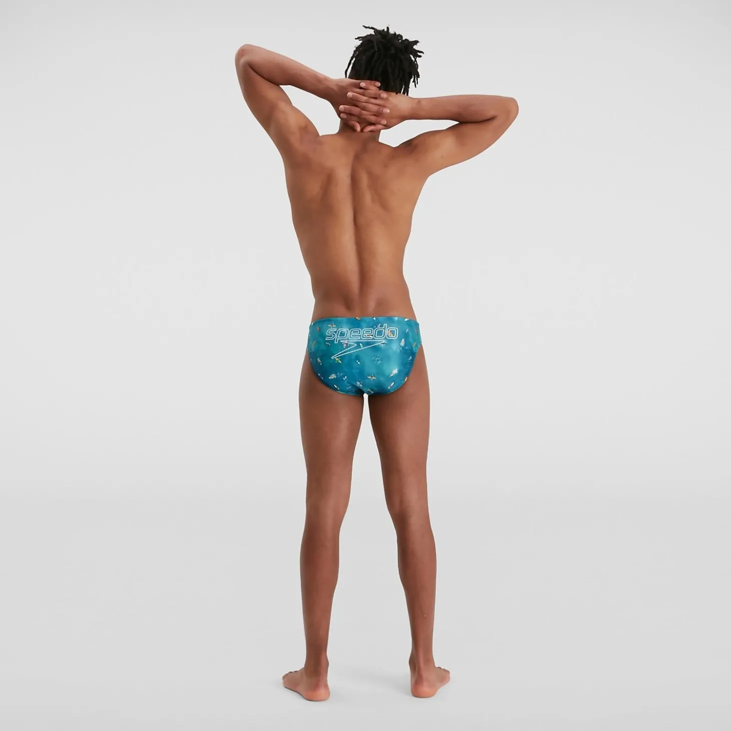 Slip de bain Homme Escape 5 cm bleu