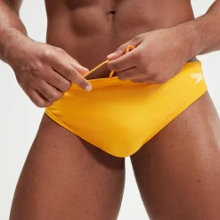 Slip de bain homme Escape 5 cm Jaune/Blanc
