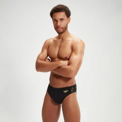 Slip de bain Homme HyperBoom Splice noir/jaune