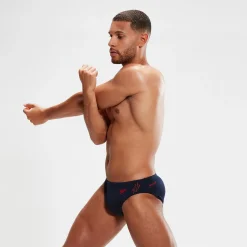 Slip de bain Homme HyperBoom Splice bleu marine/rouge