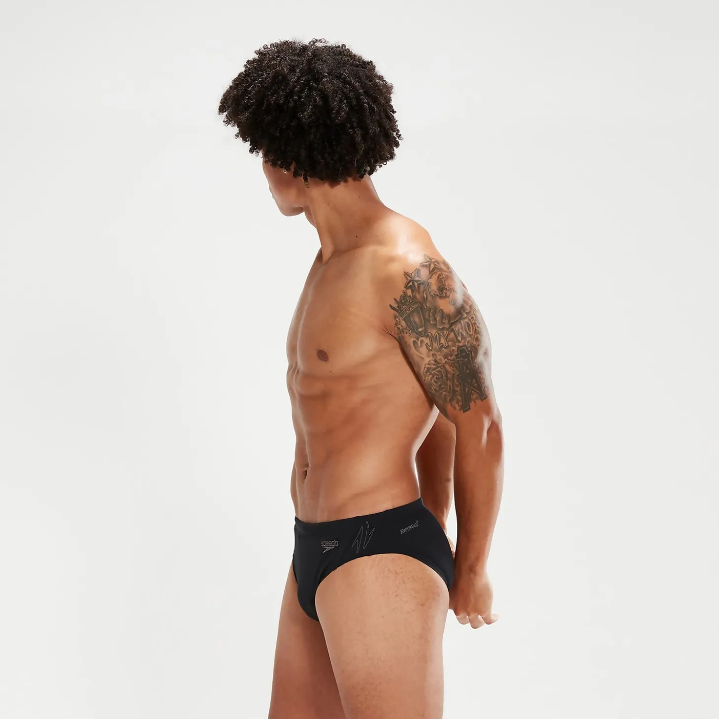 Slip de bain Homme HyperBoom Splice noir/gris