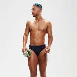 Slip de bain Homme HyperBoom Splice bleu marine/rouge