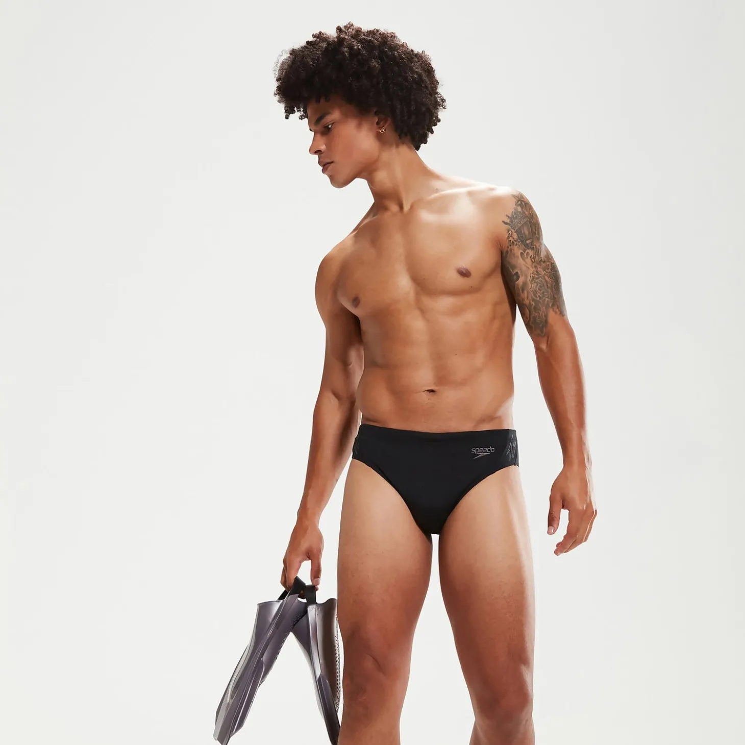 Slip de bain Homme HyperBoom Splice noir/gris