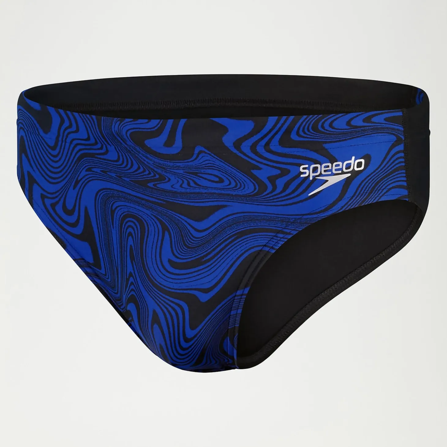 Slip de bain Homme Kaleidoscope V Training 7 cm noir/bleu