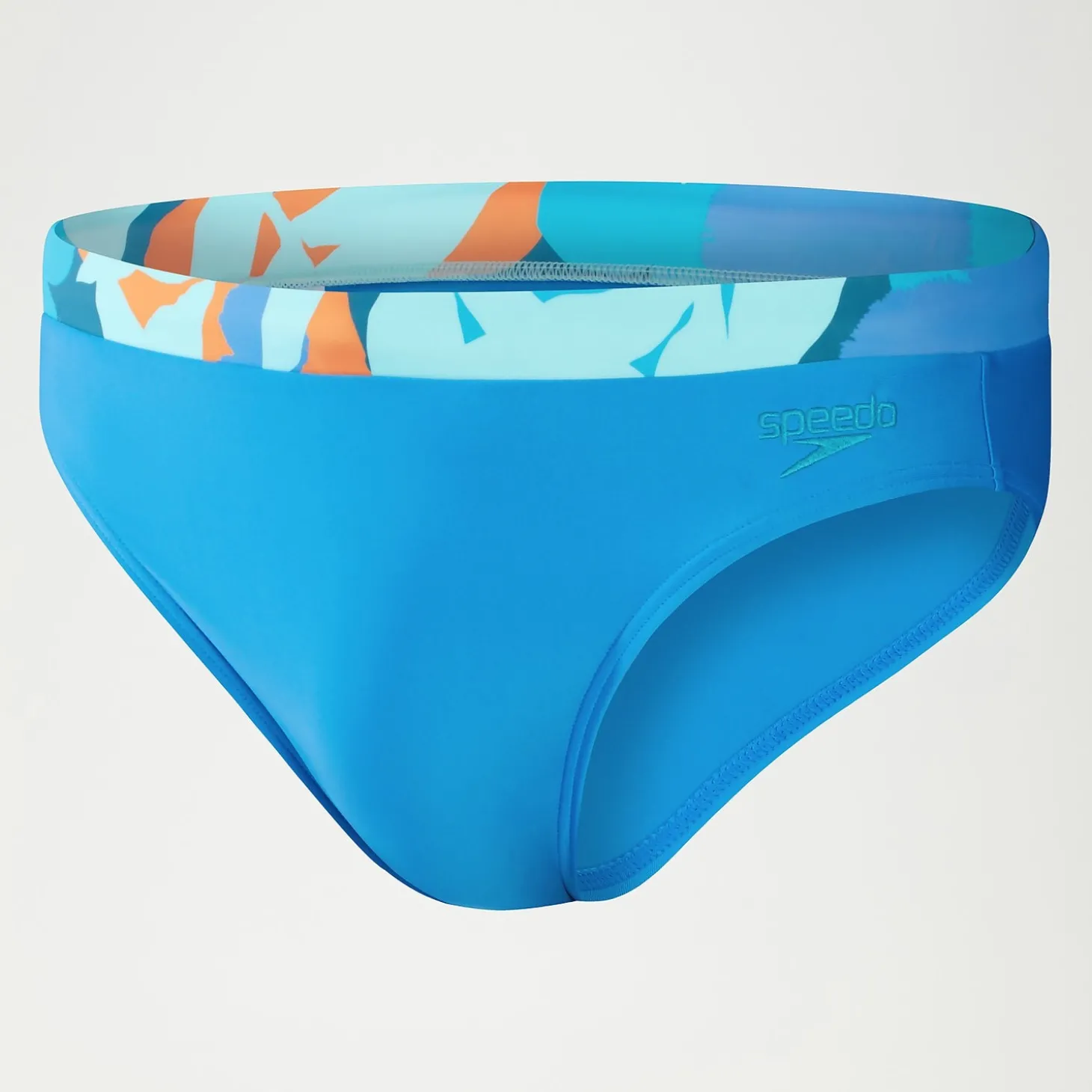Slip de bain Homme Logo 7 cm bleu