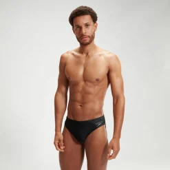 Slip de bain Homme Medley Logo 7 cm noir/gris