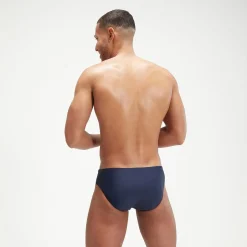 Slip de bain Homme Medley Logo 7 cm bleu marine/orange