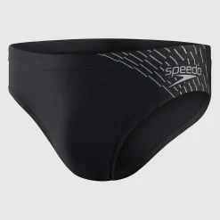 Slip de bain Homme Medley Logo 7 cm noir/gris