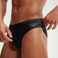 Slip de bain Homme Medley Logo 7 cm noir/gris