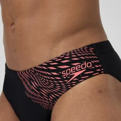 Slip de bain homme Medley Logo 7 cm orange