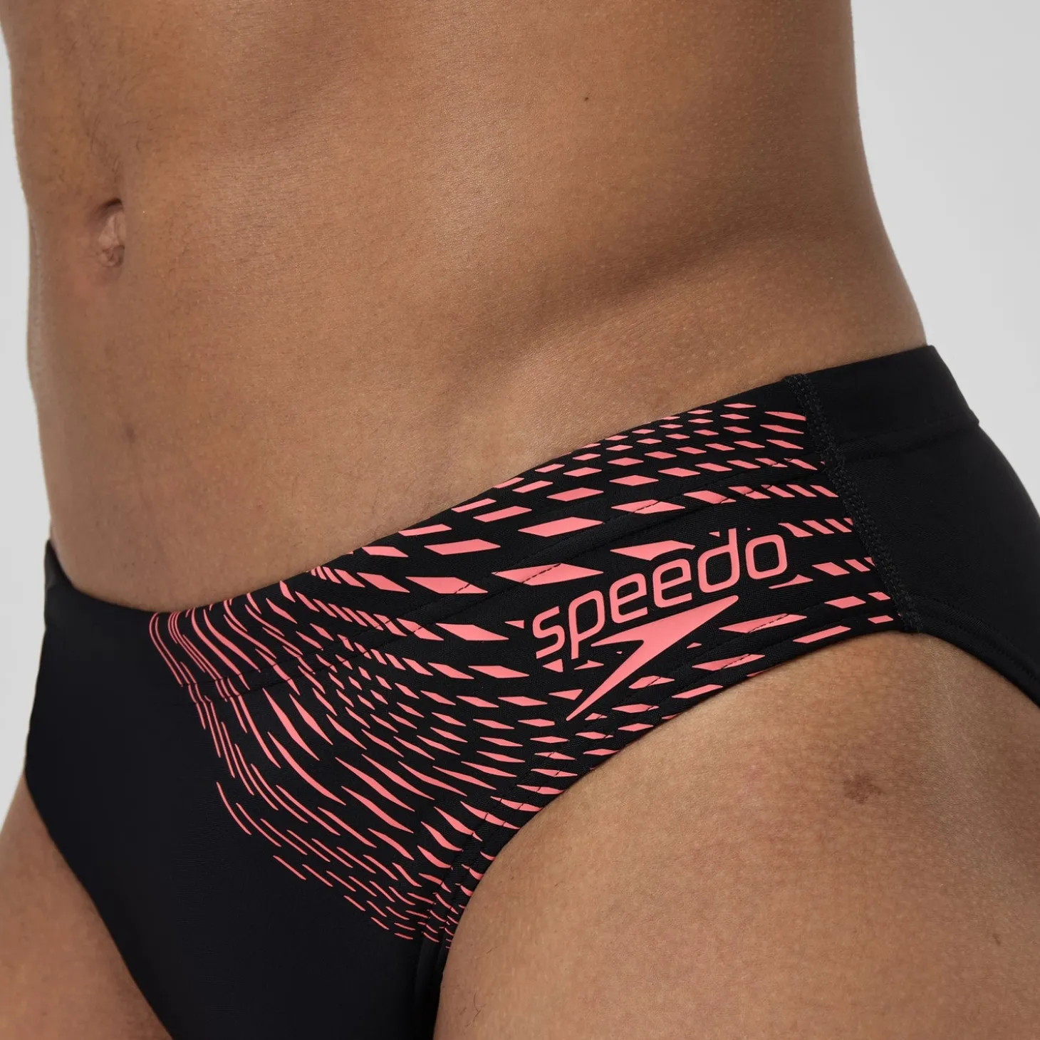 Slip de bain homme Medley Logo 7 cm orange