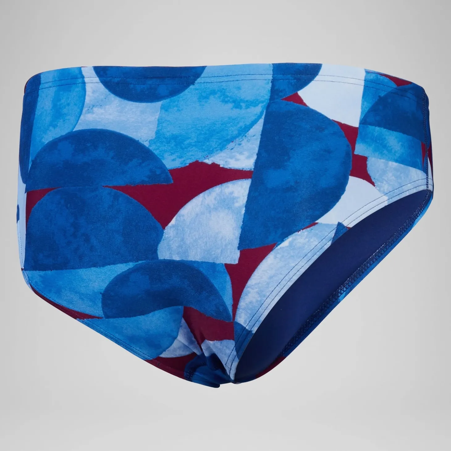 Slip de bain Hommes 8 cm Allover Digital pour Hommes Bleu/Violet