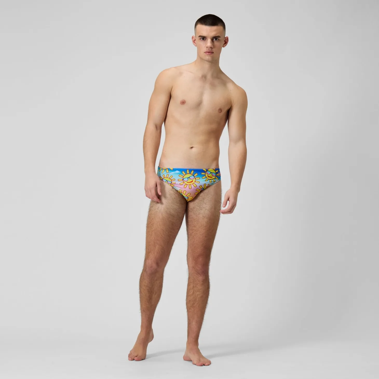 Slip de bain Hommes Escape 5 cm pour Hommes Jaune/Bleu