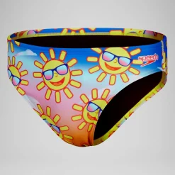Slip de bain Hommes Escape 5 cm pour Hommes Jaune/Bleu