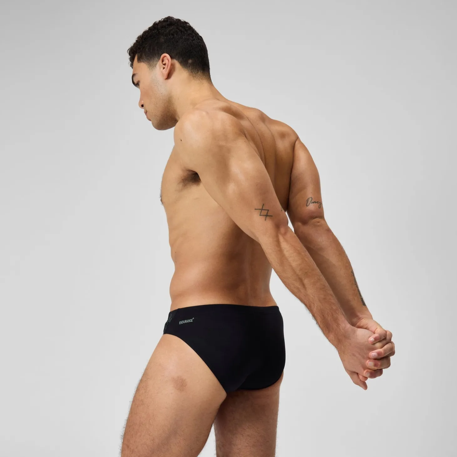 Slip de bain Hyperboom Splice pour Hommes Noir/Vert campagne