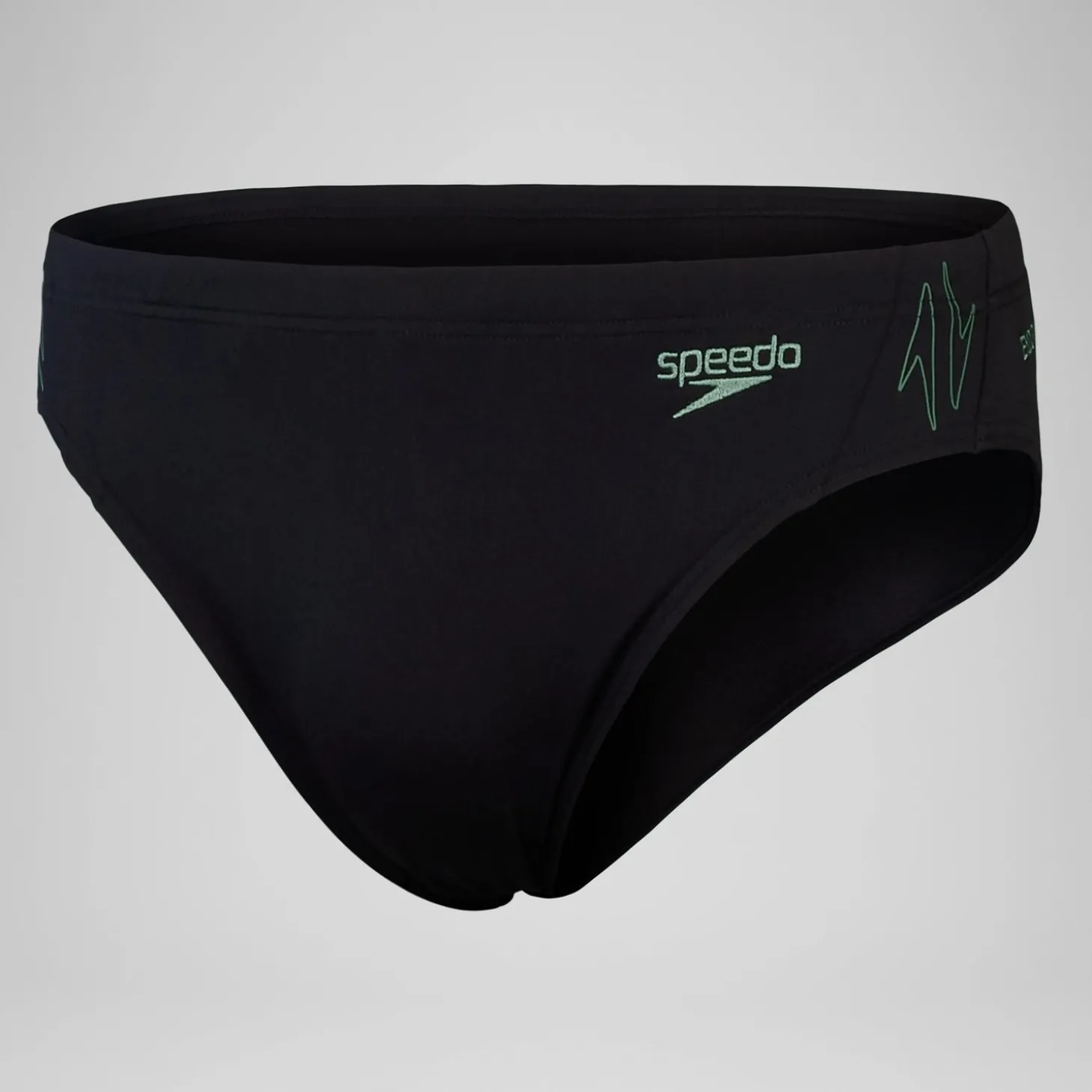 Slip de bain Hyperboom Splice pour Hommes Noir/Vert campagne