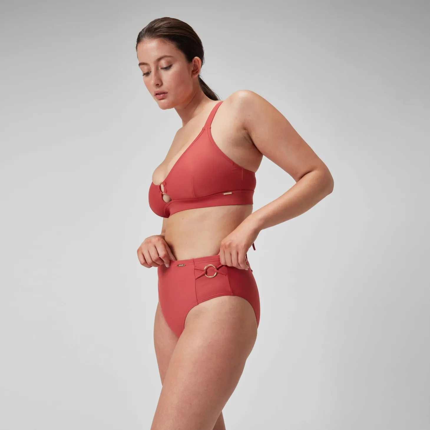 Slip taille haute Shaping pour Femmes Poussière spatiale