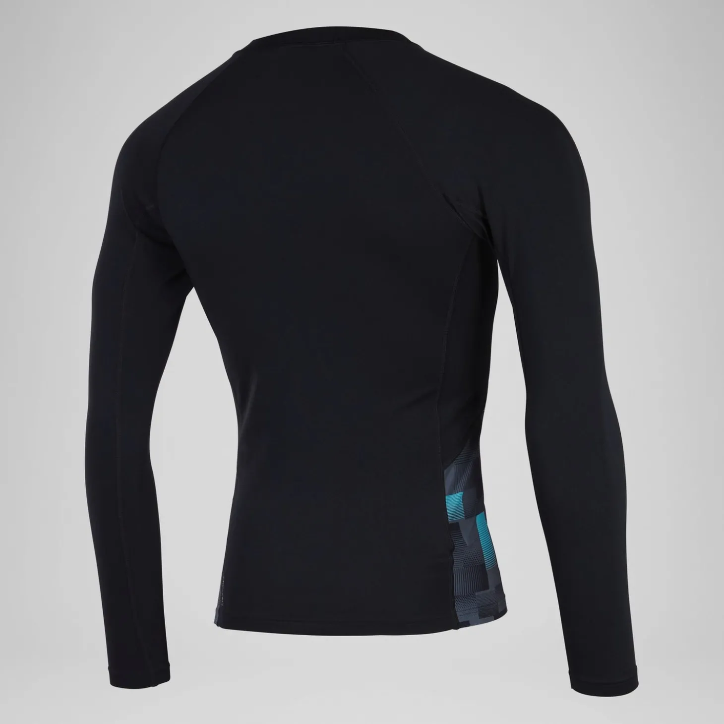 T-shirt rashguard Hommes END+ Splice pour Hommes Noir/Gris USA/Bleu marine