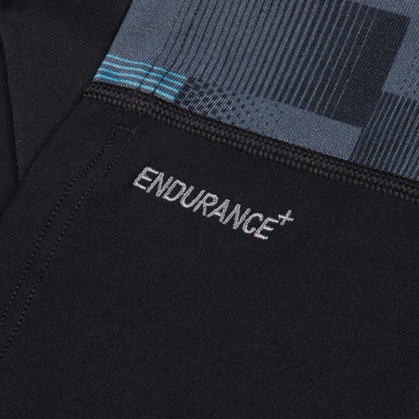 T-shirt rashguard Hommes END+ Splice pour Hommes Noir/Gris USA/Bleu marine